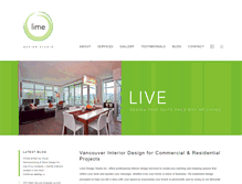 Tablet Screenshot of limedesignstudio.ca